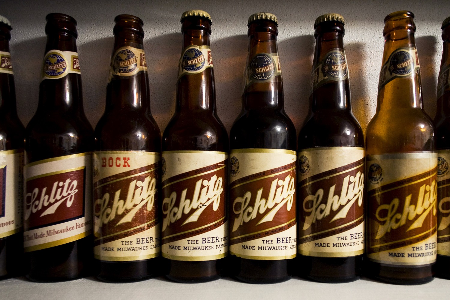 50s Schlitz Beer 総柄　Special End of an era as Schlitz, the beer that made Milwaukee famous