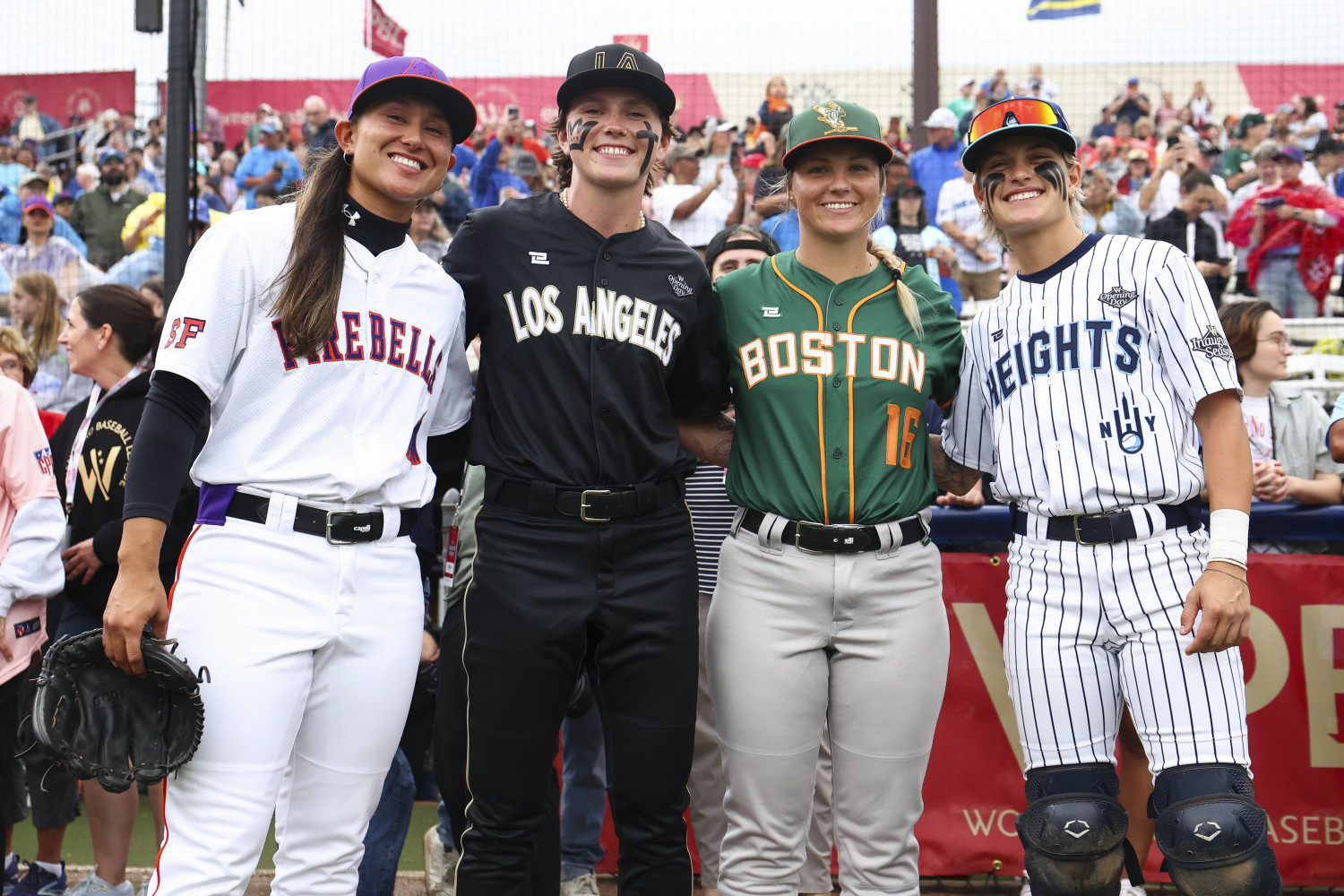 1st Women's Pro Baseball League Game Includes National Anthem Blunder, Iconic First Pitch