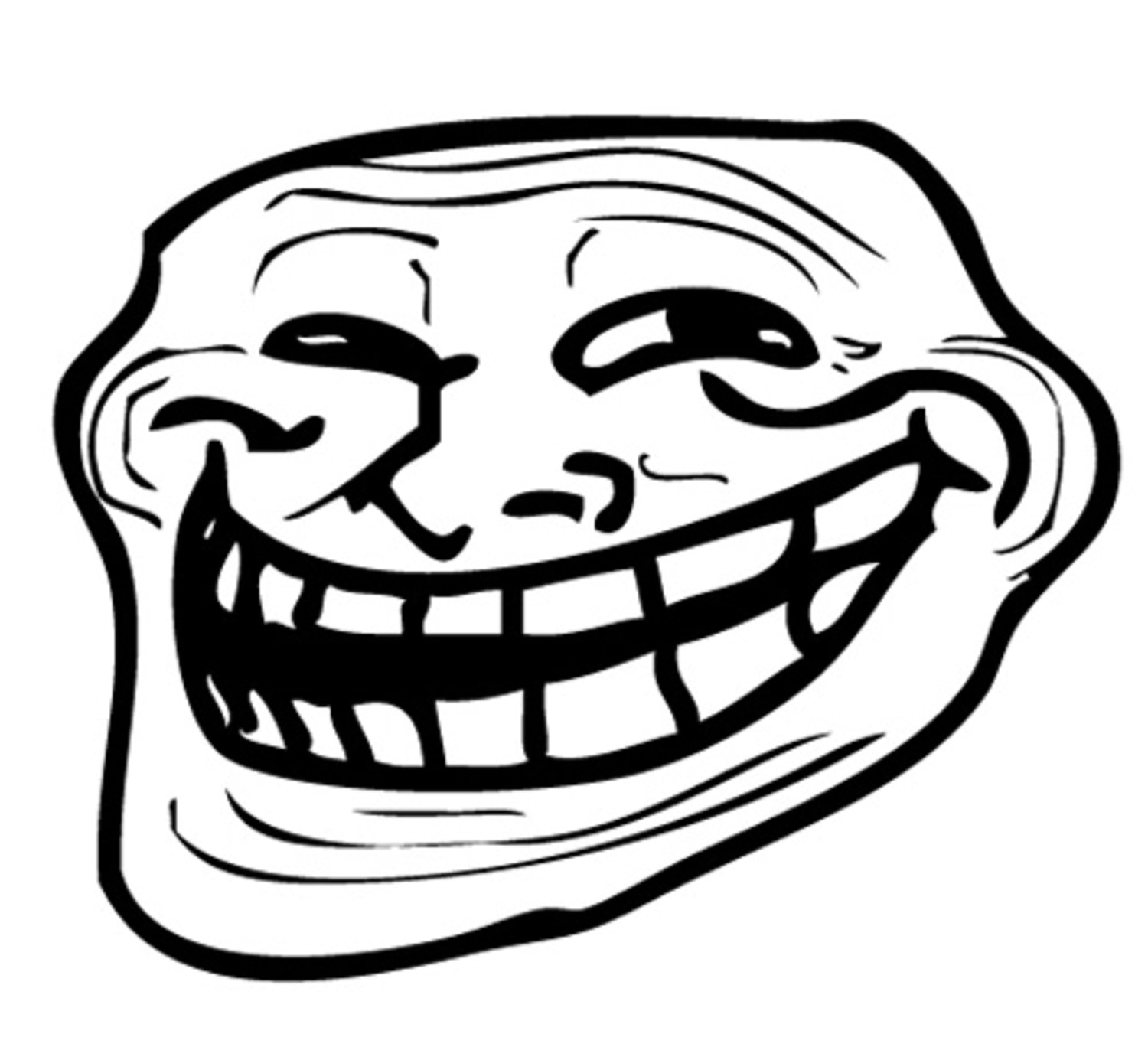 Troll Face Coloring Page