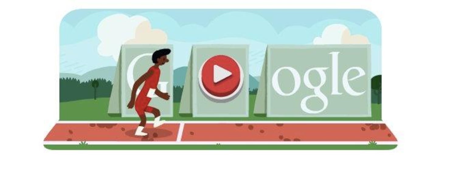 Today's Google Doodle celebrates the Olympics with fruity mini