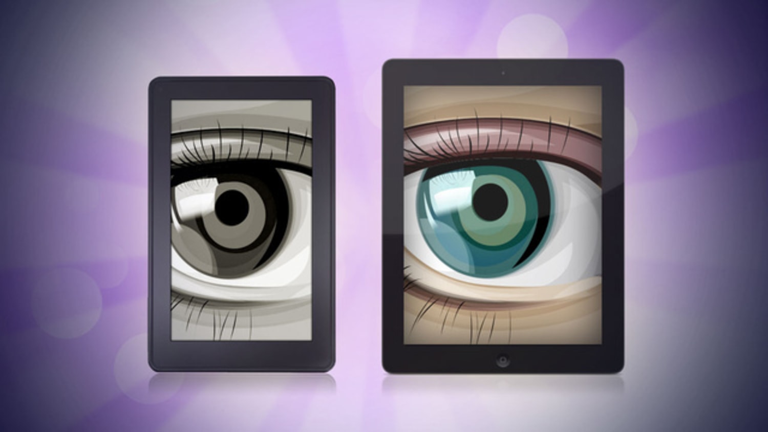 Is e ink better for eyes than iPad?