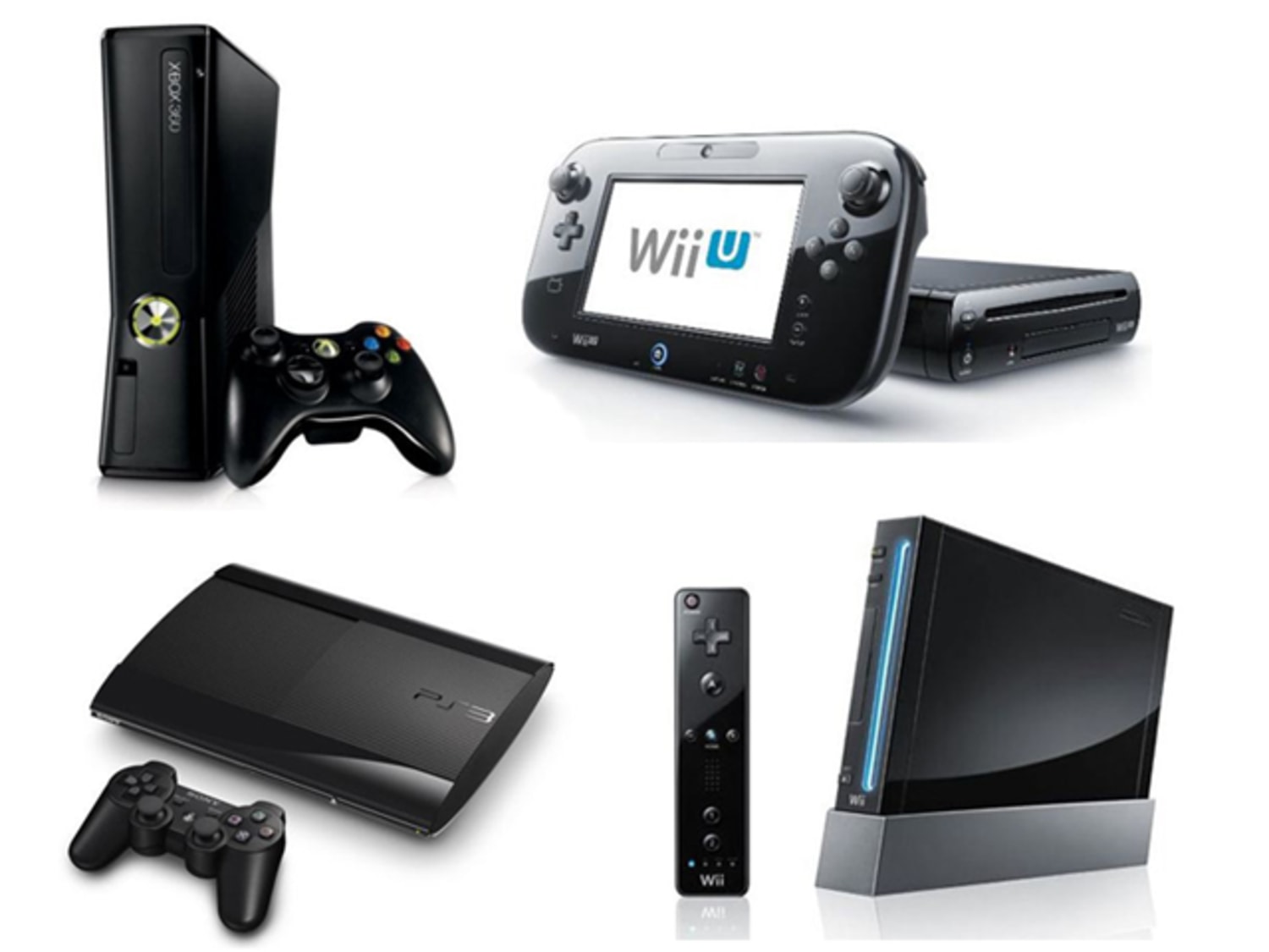 Wii U Console Black 32GB Complete Bundles and Sets! You Pick Games