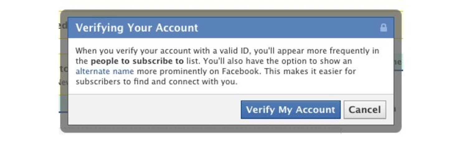 Facebook launches verified accounts, pseudonyms