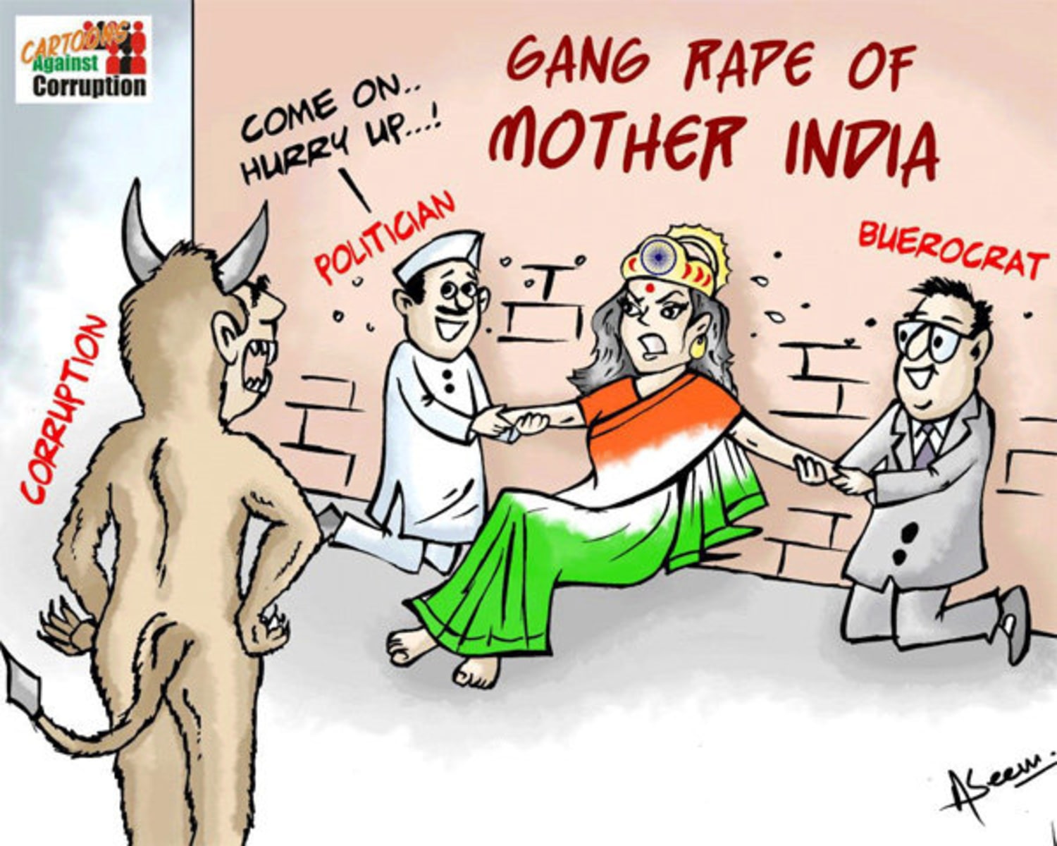 Trivedi's Cartoon Media Storm in India