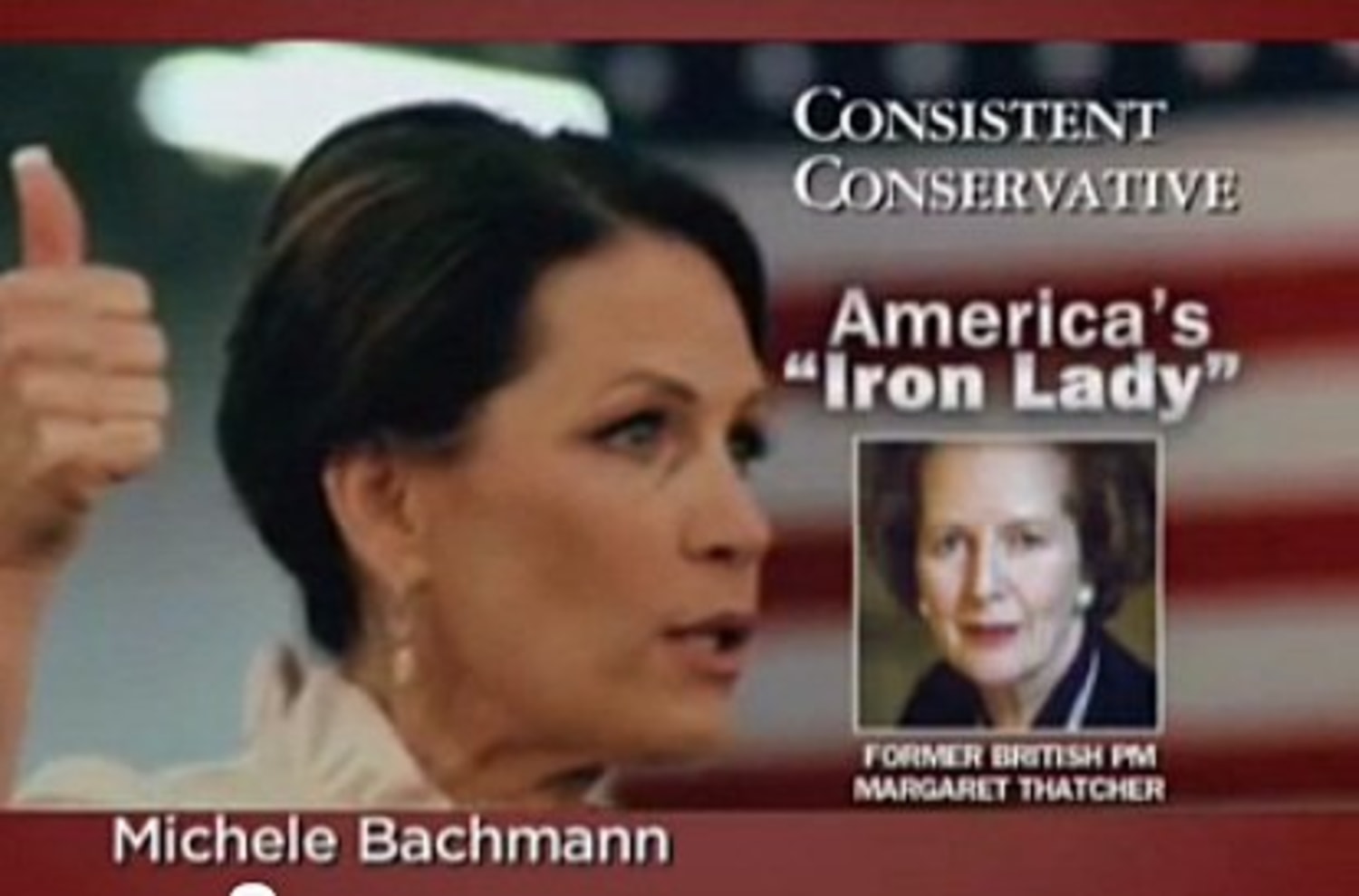 Michele Bachmann compares self to Iron Lady Margaret Thatcher