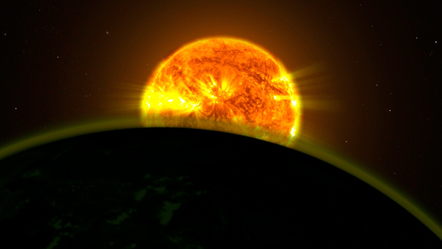 schoolbord gips doolhof Hubble Telescope finds signs of water on five alien planets