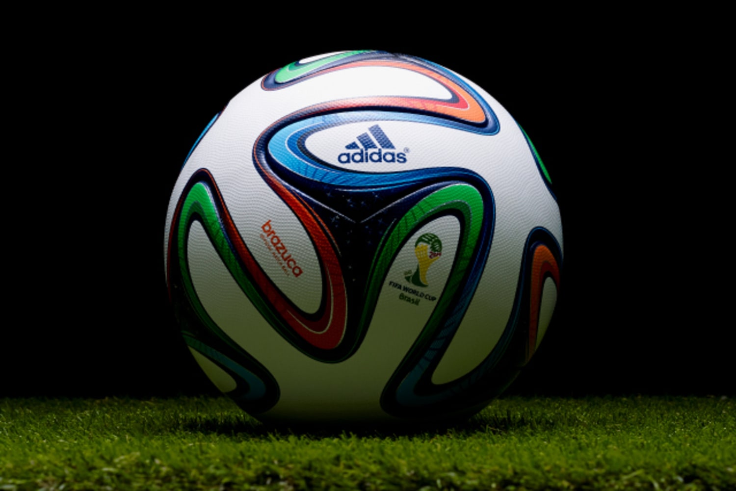 NEW YORK - JUNE 22 Brazuca Ball Replica On Grass In New York On