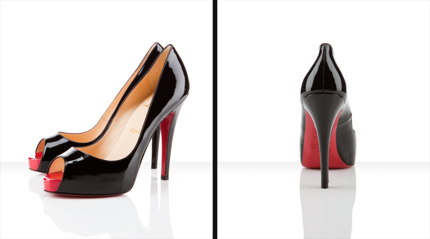 Paint the back of your heels red to mimic a pair of Christian