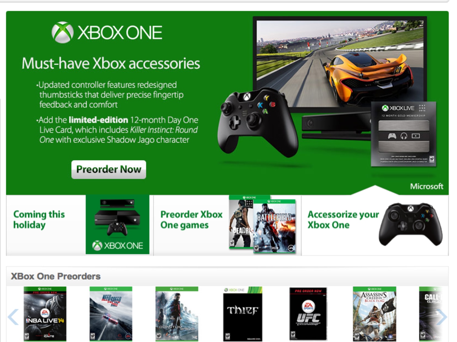 Microsoft Xbox One Day One Edition 