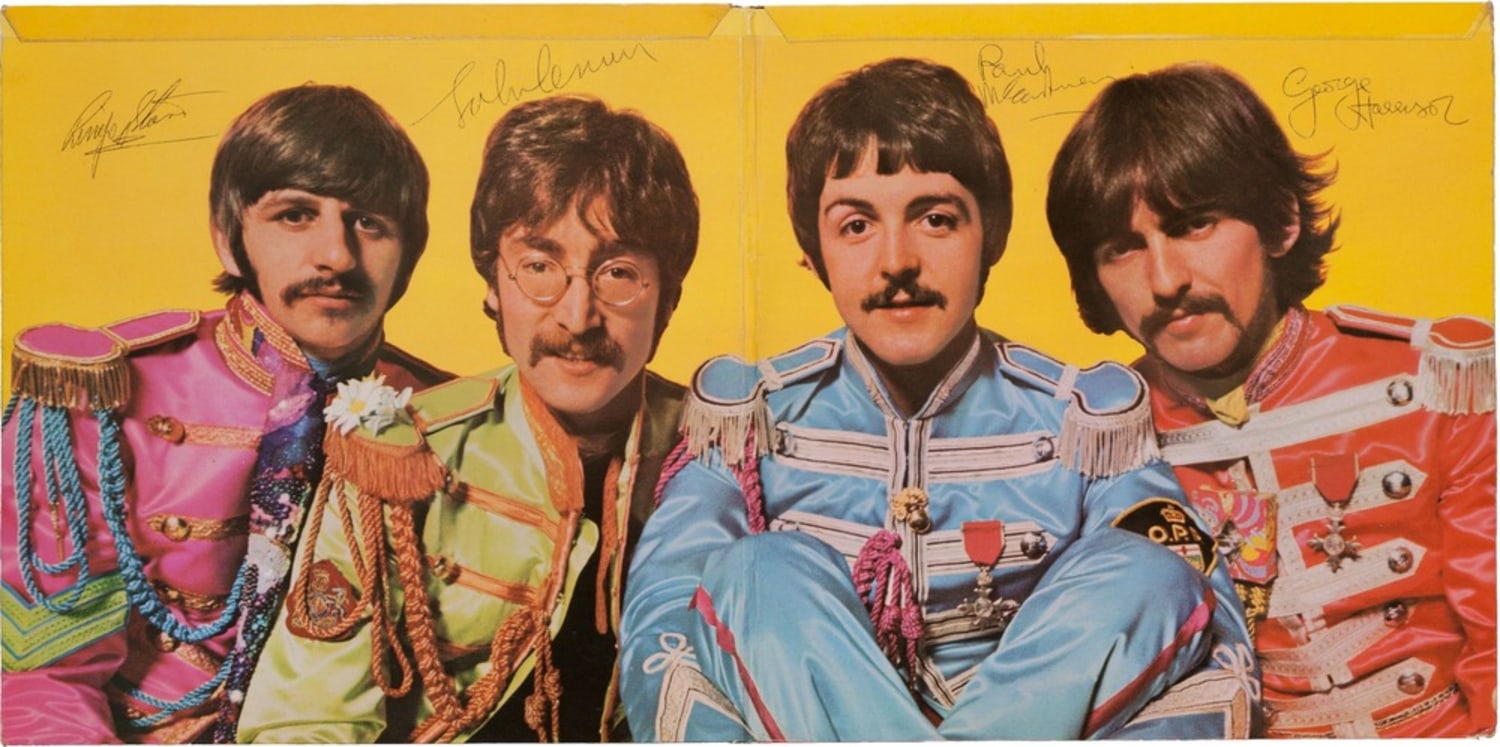 Signed copy of Beatles' 'Sgt. Pepper's' album sells for record