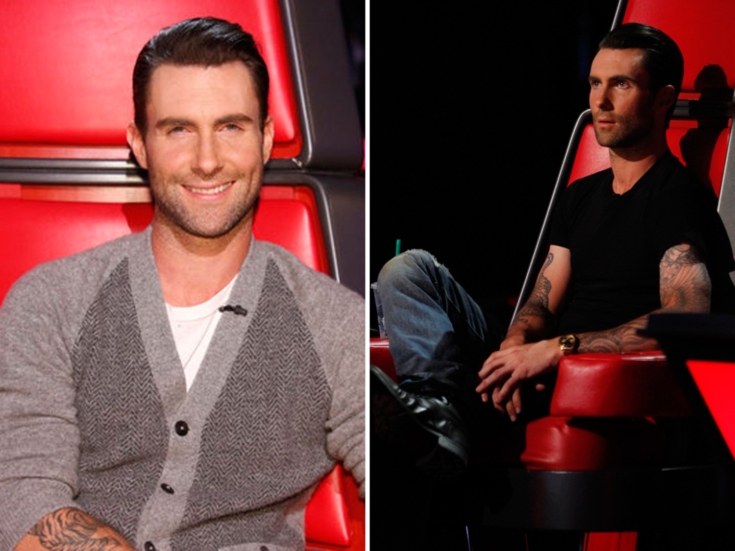 Nerdy' Adam Levine changes outfits during 'The Voice'