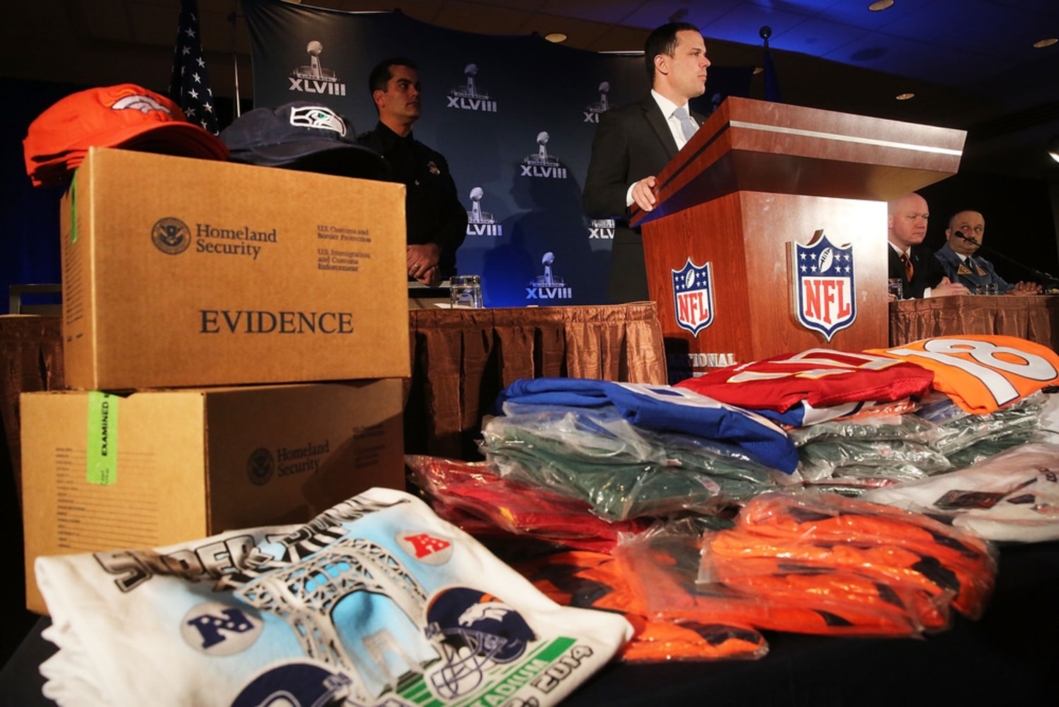 Law enforcement warns of counterfeit goods ahead of Super Bowl 