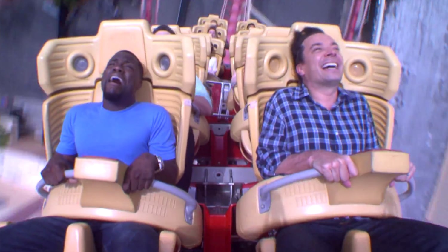 No one has ever been as scared as Jimmy Fallon and Kevin Hart on a