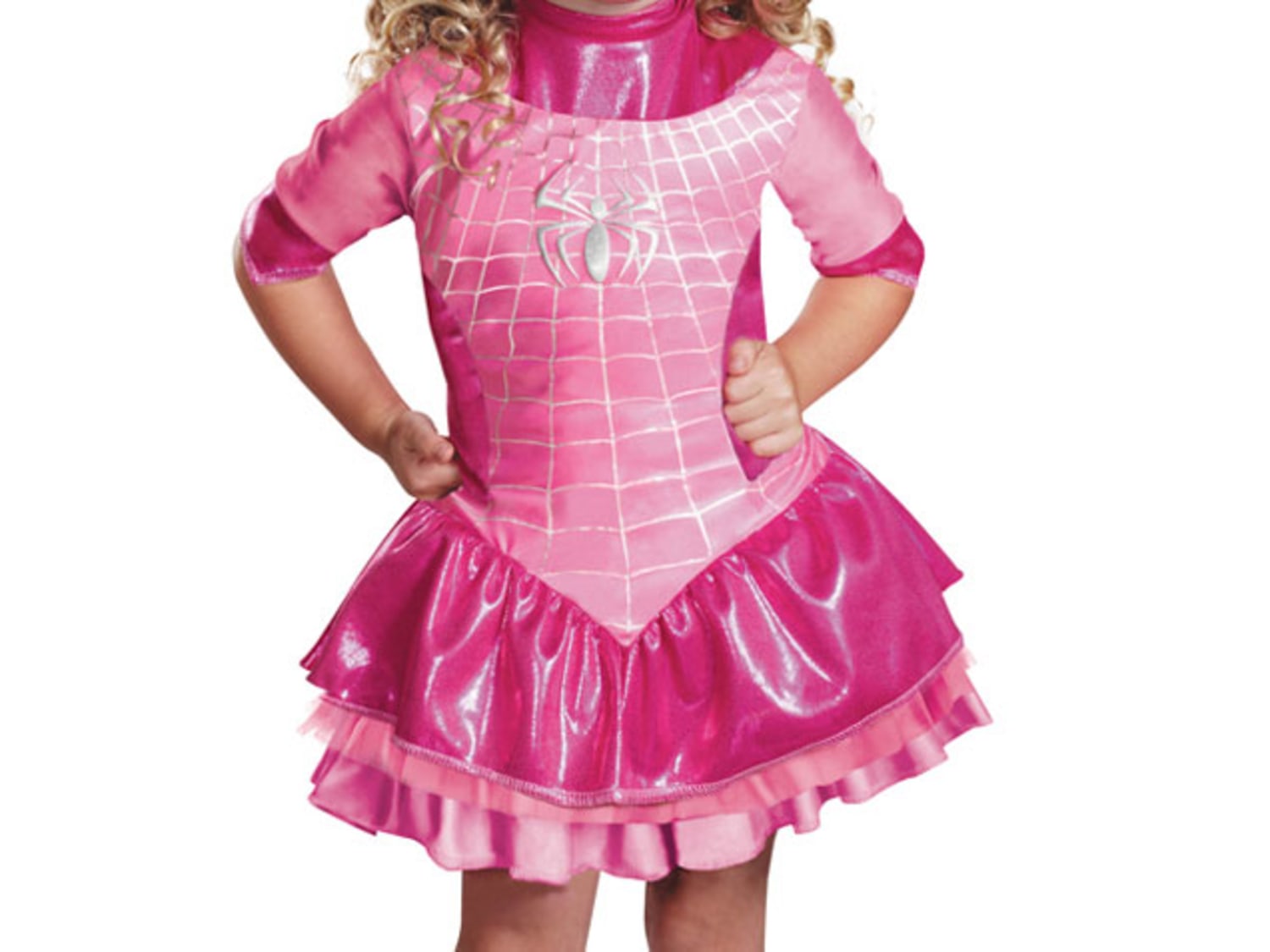 Pink Spider Girl Costume Angers Moms