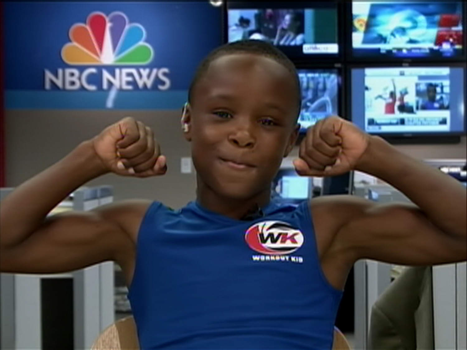 Boy 10 has own workout DVD