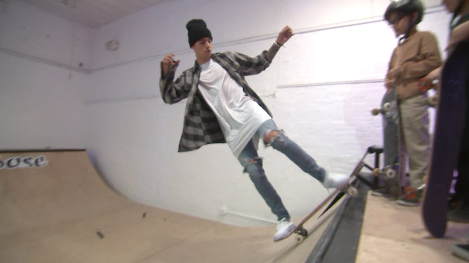 Professional Skateboarder Justin Bieber Brought His Talents to