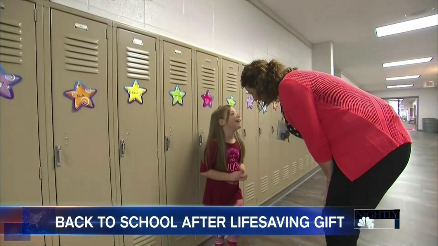 1500px x 844px - It's Back to School for 8-Year-Old Girl After Lifesaving Gift