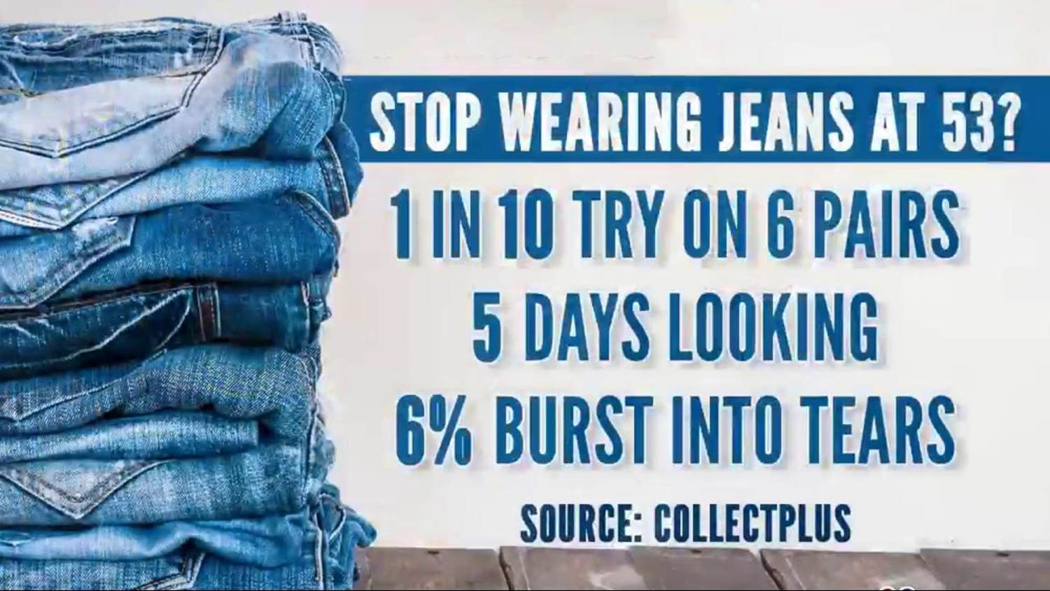 The age at which you re too old to wear jeans is