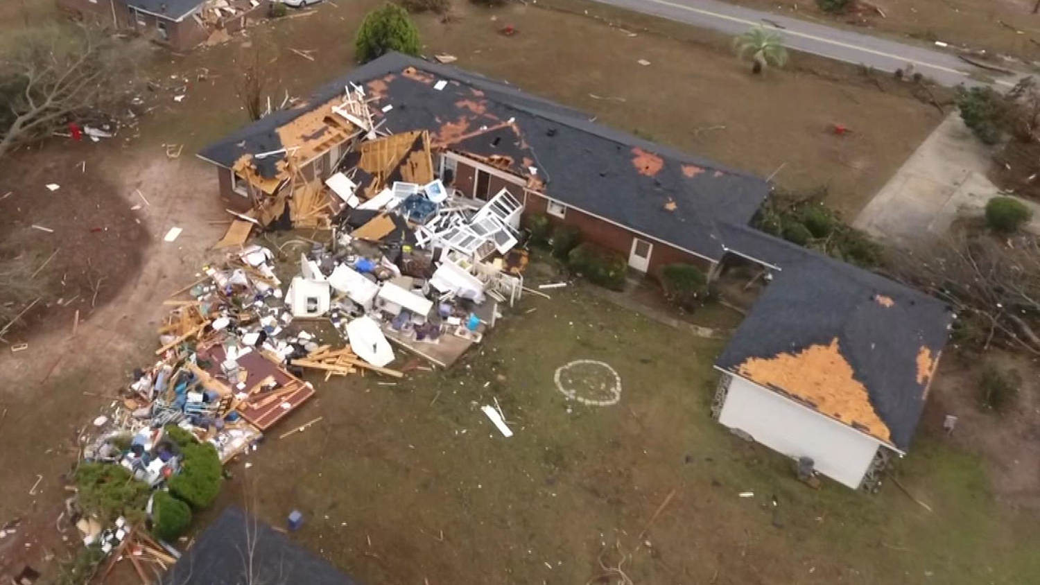 Drone Footage Shows Aftermath of Deadly Storm in Albany, Georgia