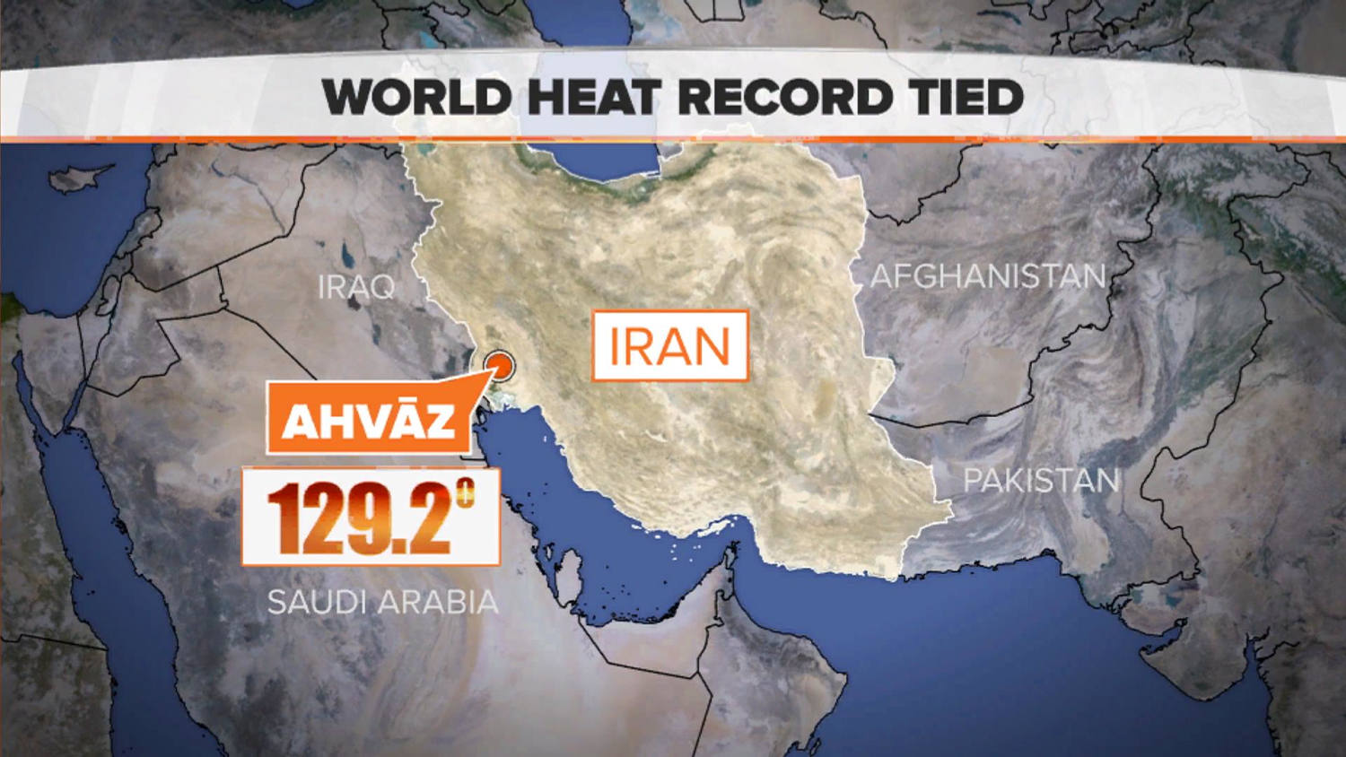Classification take a picture Adulthood Iranian city records scorching temperature of 129 degrees