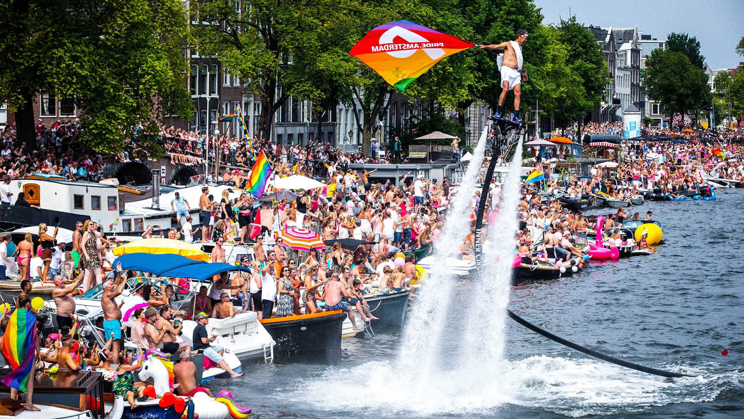 Amsterdam gay pride parade draws thousands