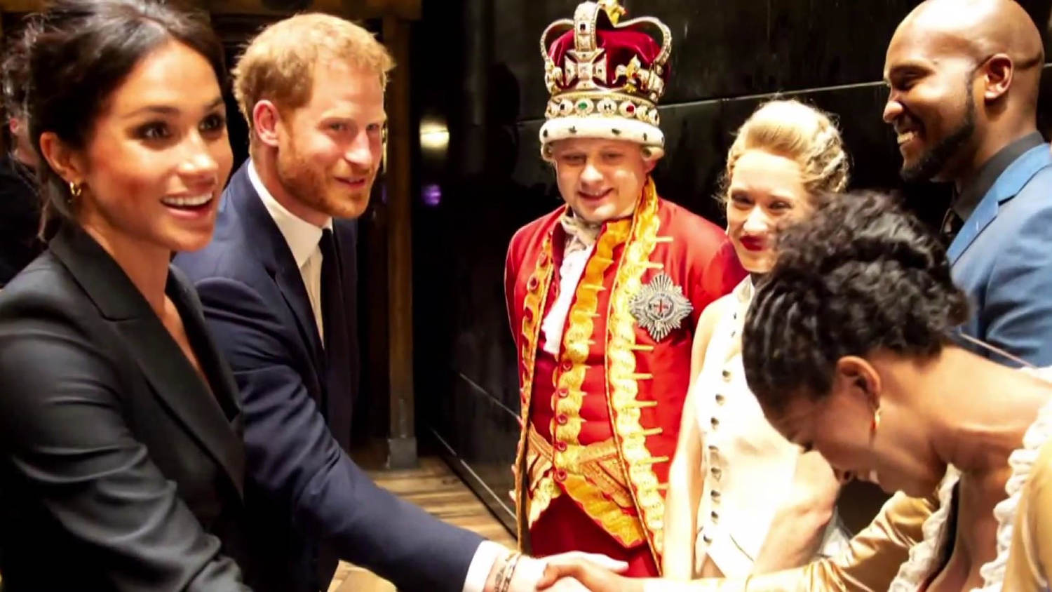 Prince Harry sings at charity performance of Hamilton in London
