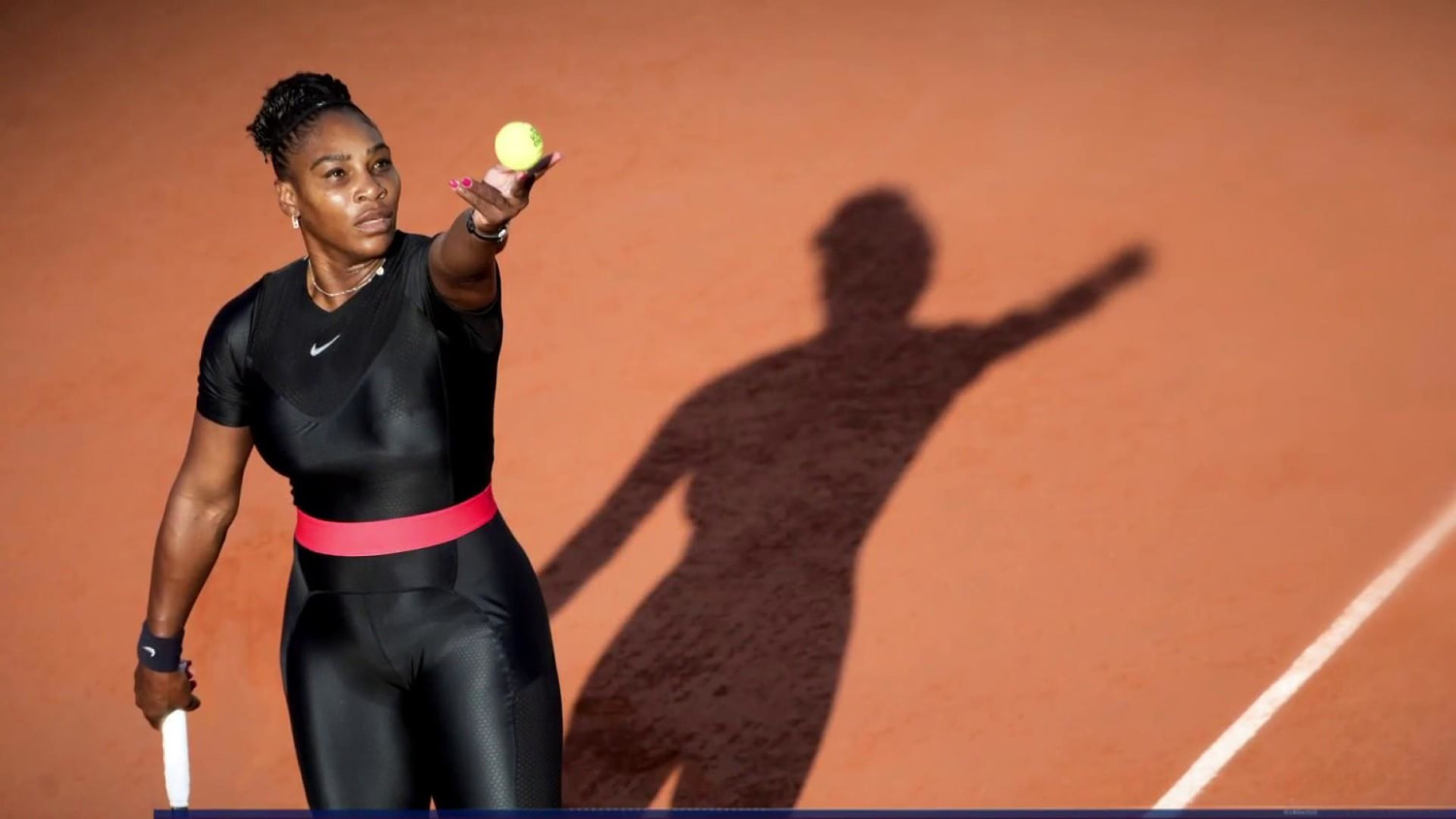 serena williams in her cat suit