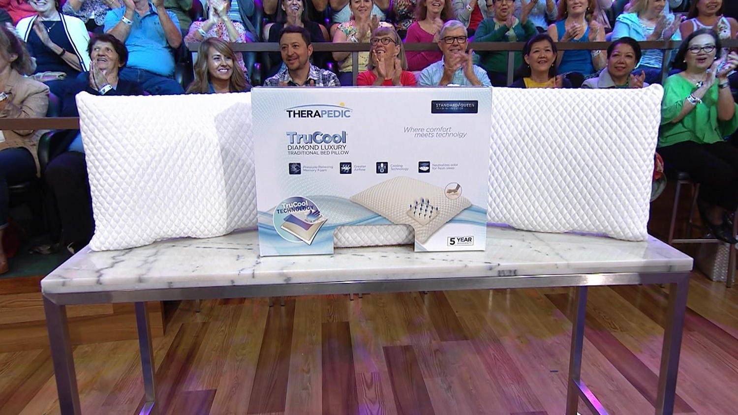 Therapedic trucool diamond luxury traditional bed pillow cheap