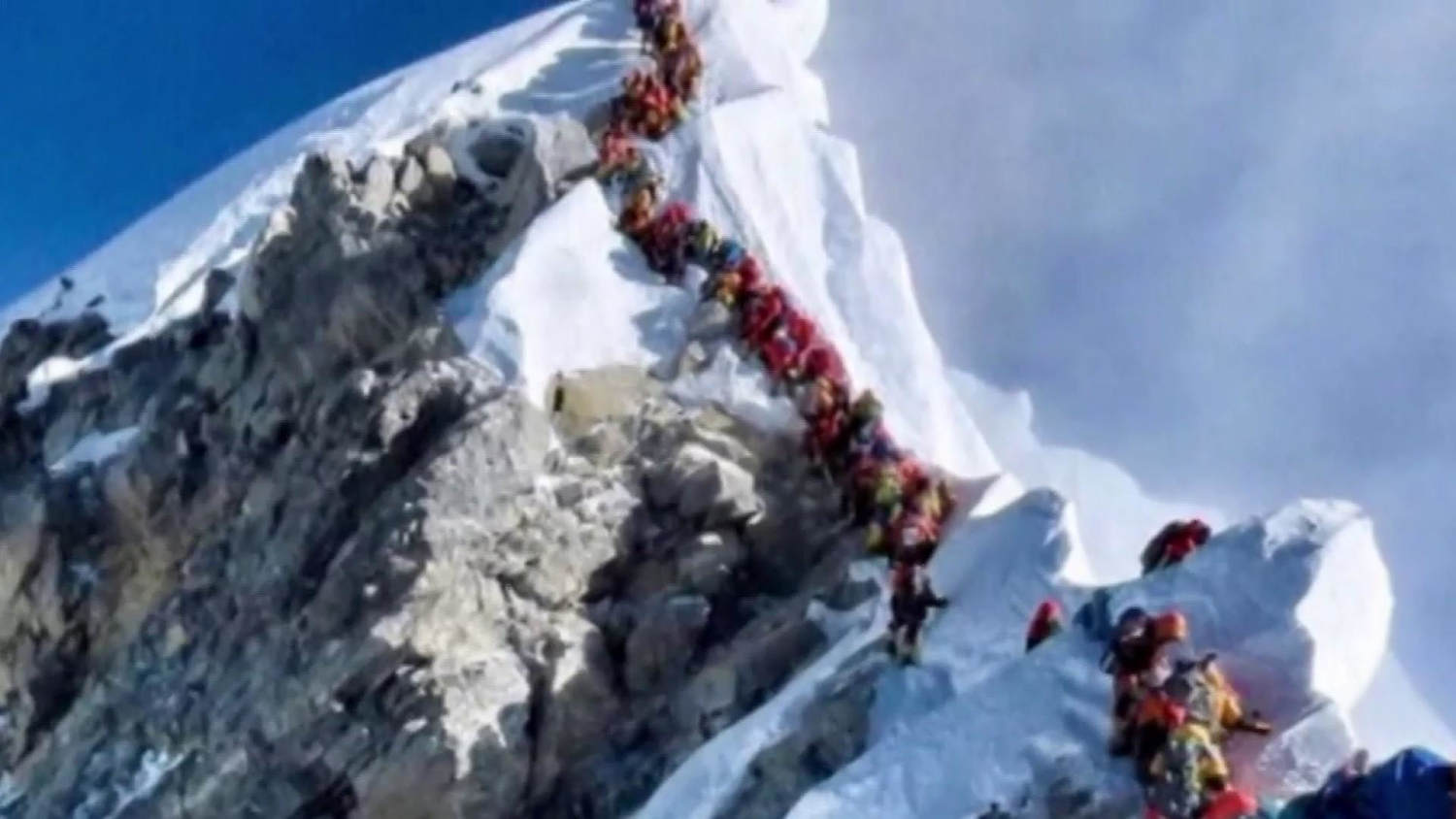 Three more climbers die on Mount Everest as busy season causes traffic jam