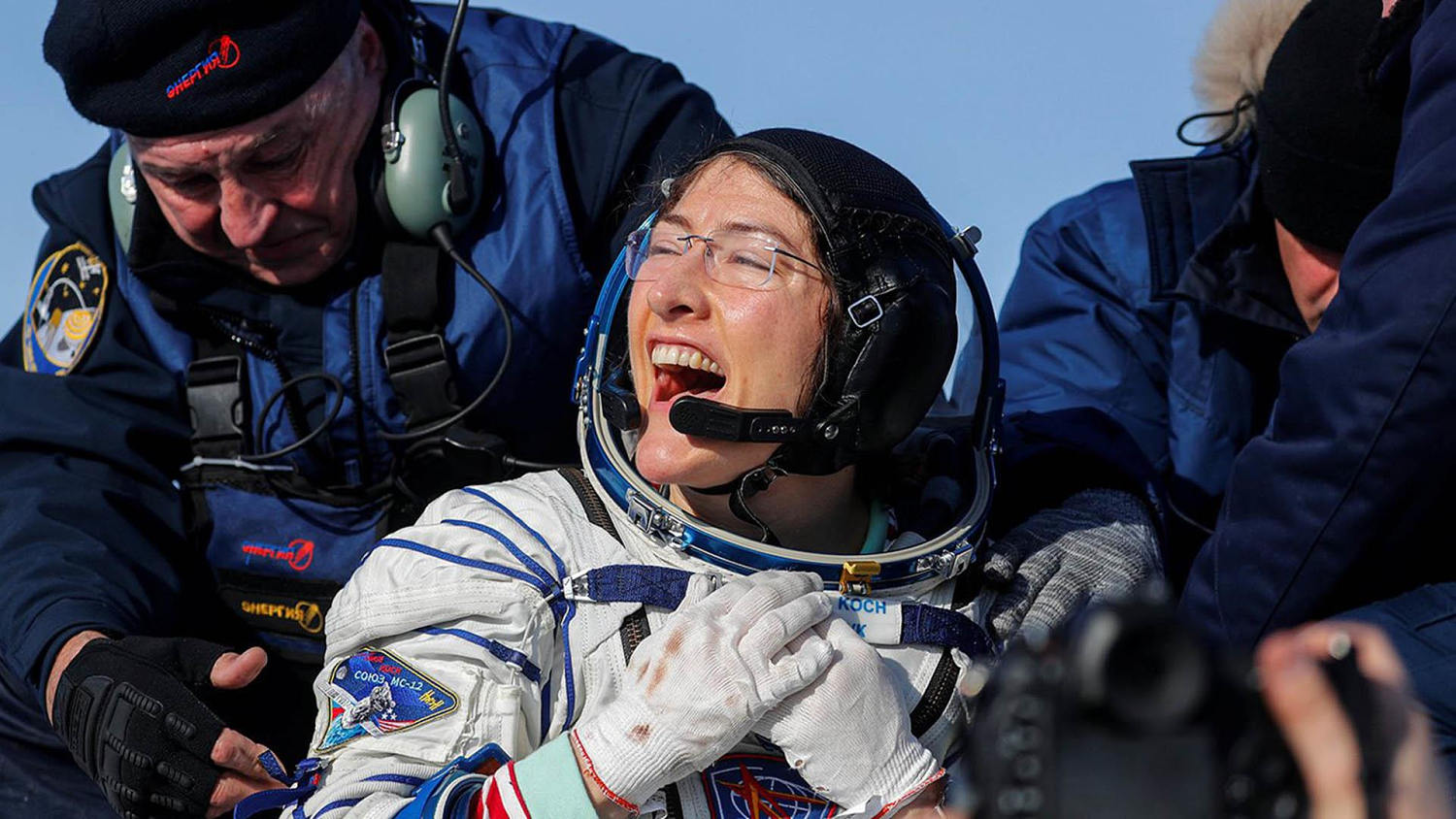NASA astronaut Christina Koch lands after record-breaking mission