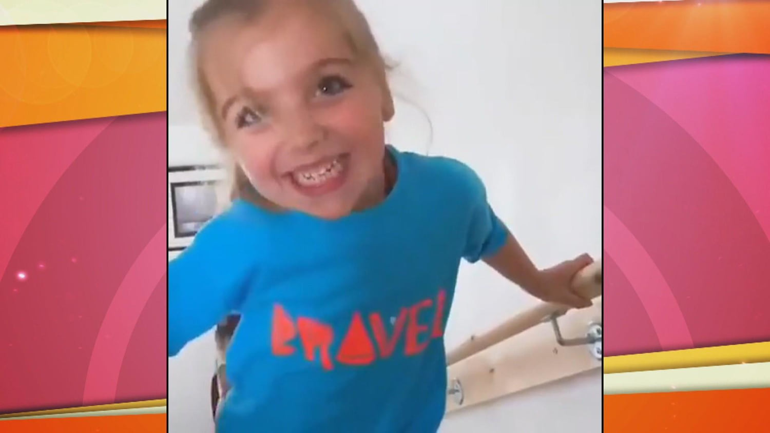 6-year-old girl with cerebral palsy has the sweetest reaction to taking  steps unaided - ABC News