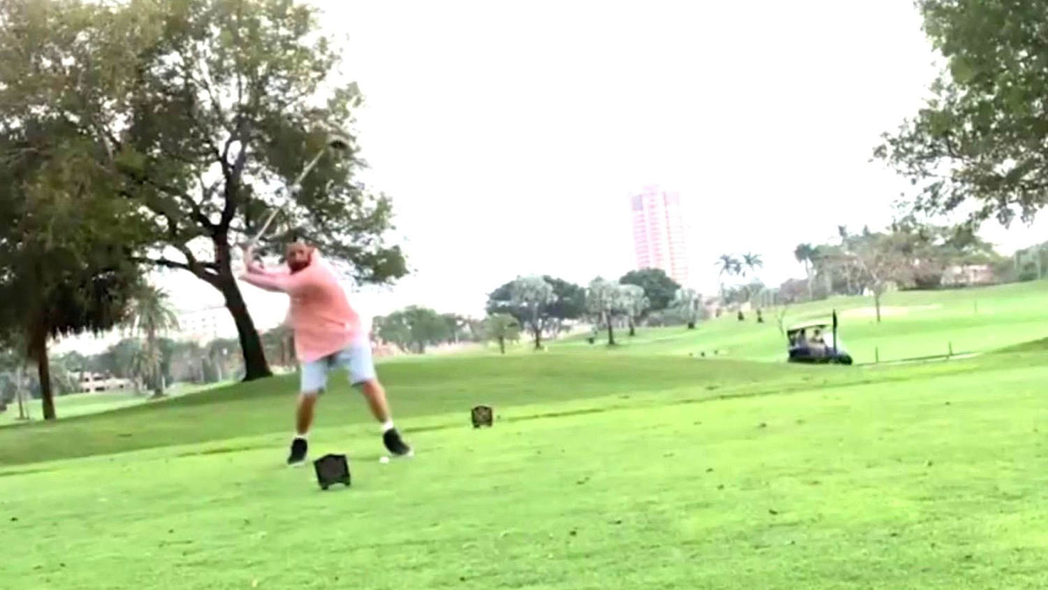 Adam Sandler Re-creates Happy Gilmore Golf Swing For Films 25th Anniversary