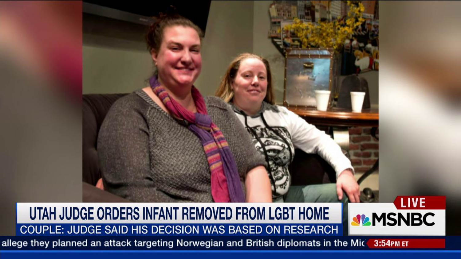 Utah Judge removes infant from LGBT home