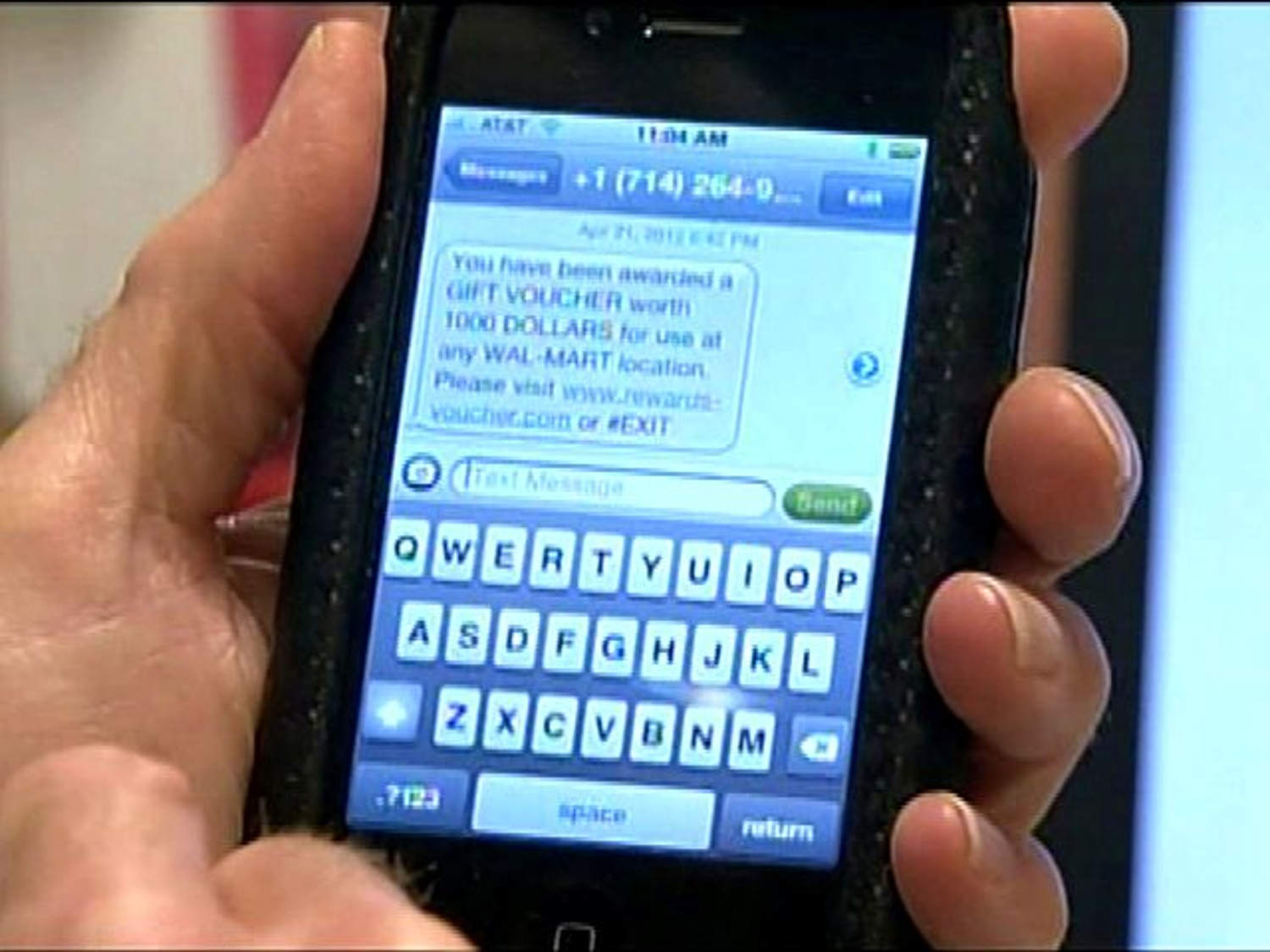 'Smishing' scam promises $1,000 Walmart gift card