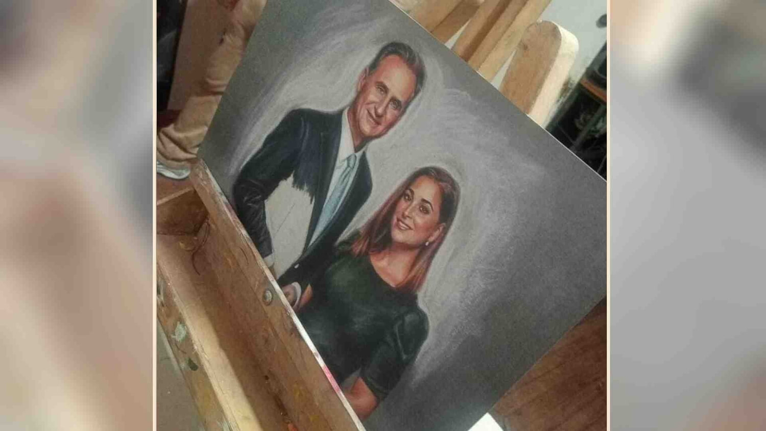 Un artista transforma las calles de Bogotá con retratos hiperrealistas hechos con tiza