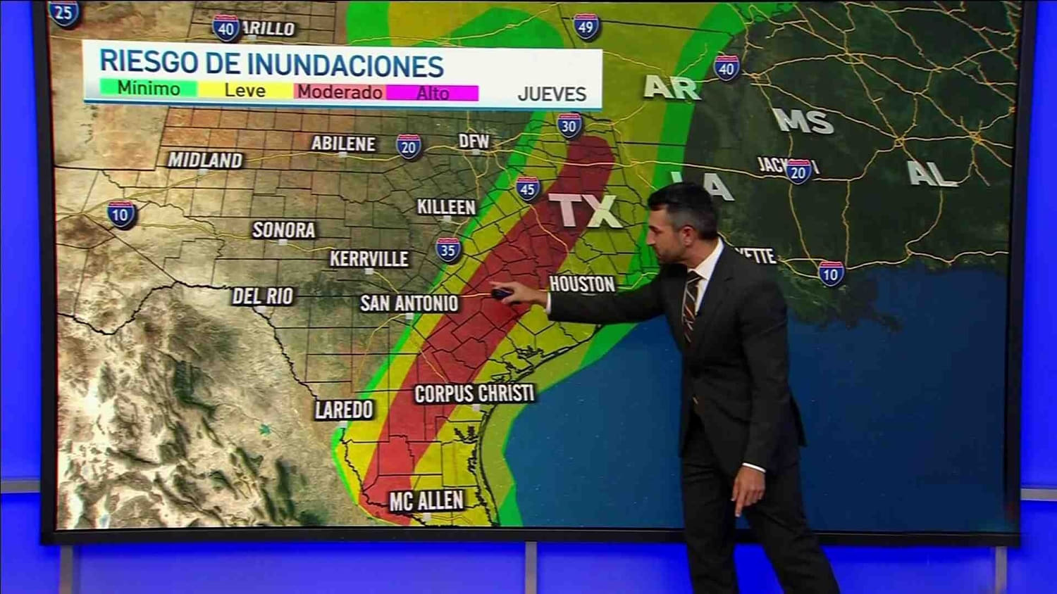 Estas son las afectaciones de las lluvias en Texas: inundaciones, carreteras cerradas y rescates