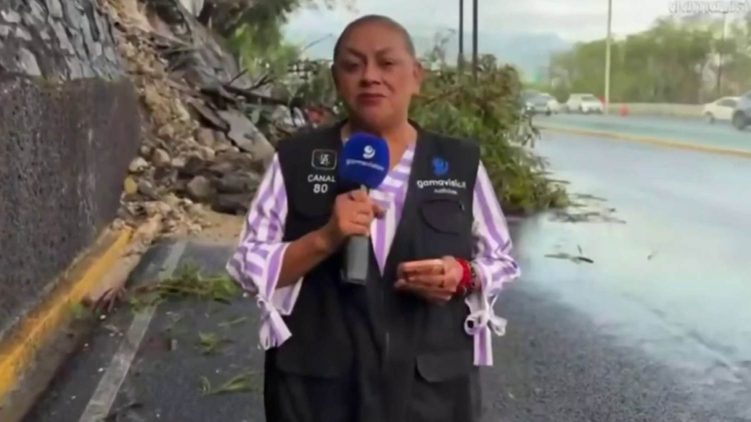 Una reportera y un camarógrafo fueron atropellados durante una transmisión en vivo en México