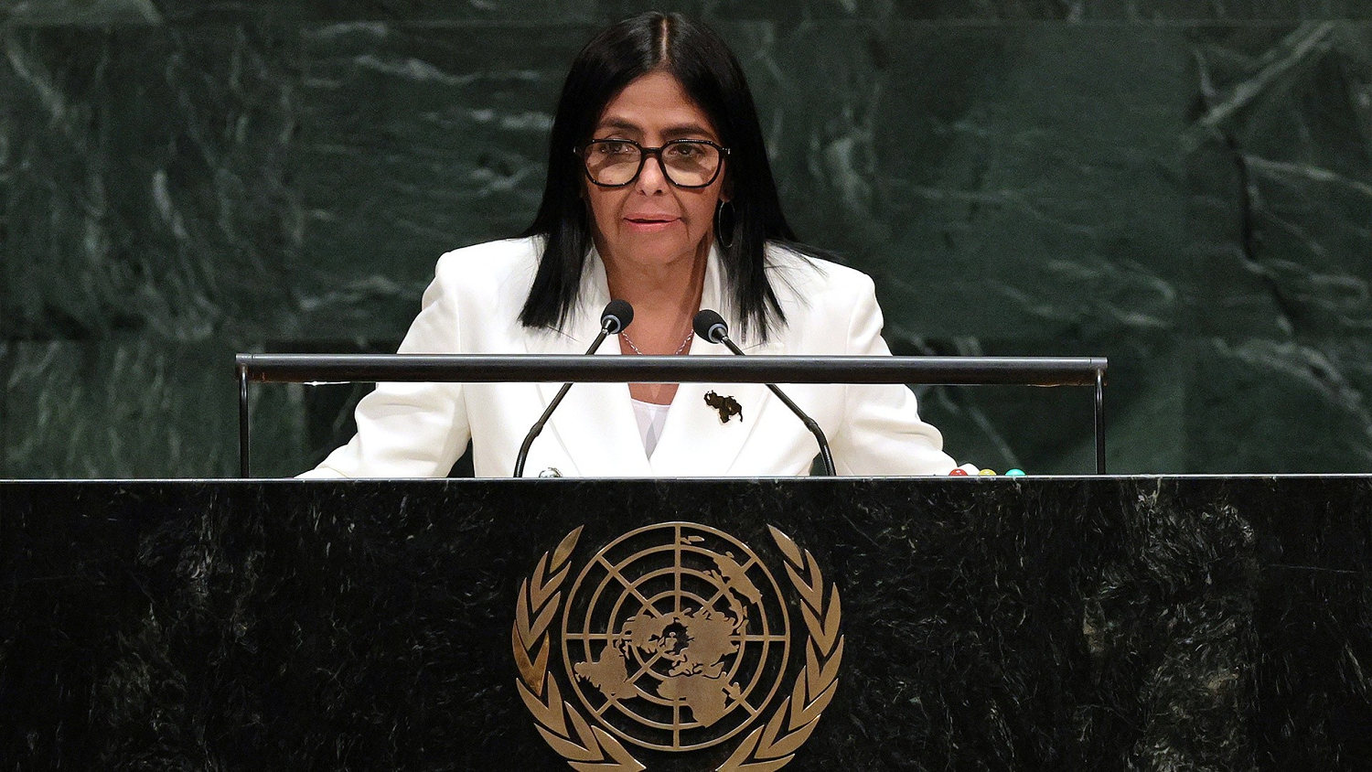 Delcy Rodríguez dice ante la ONU que en Venezuela habrá elecciones pero no da detalles de cuándo