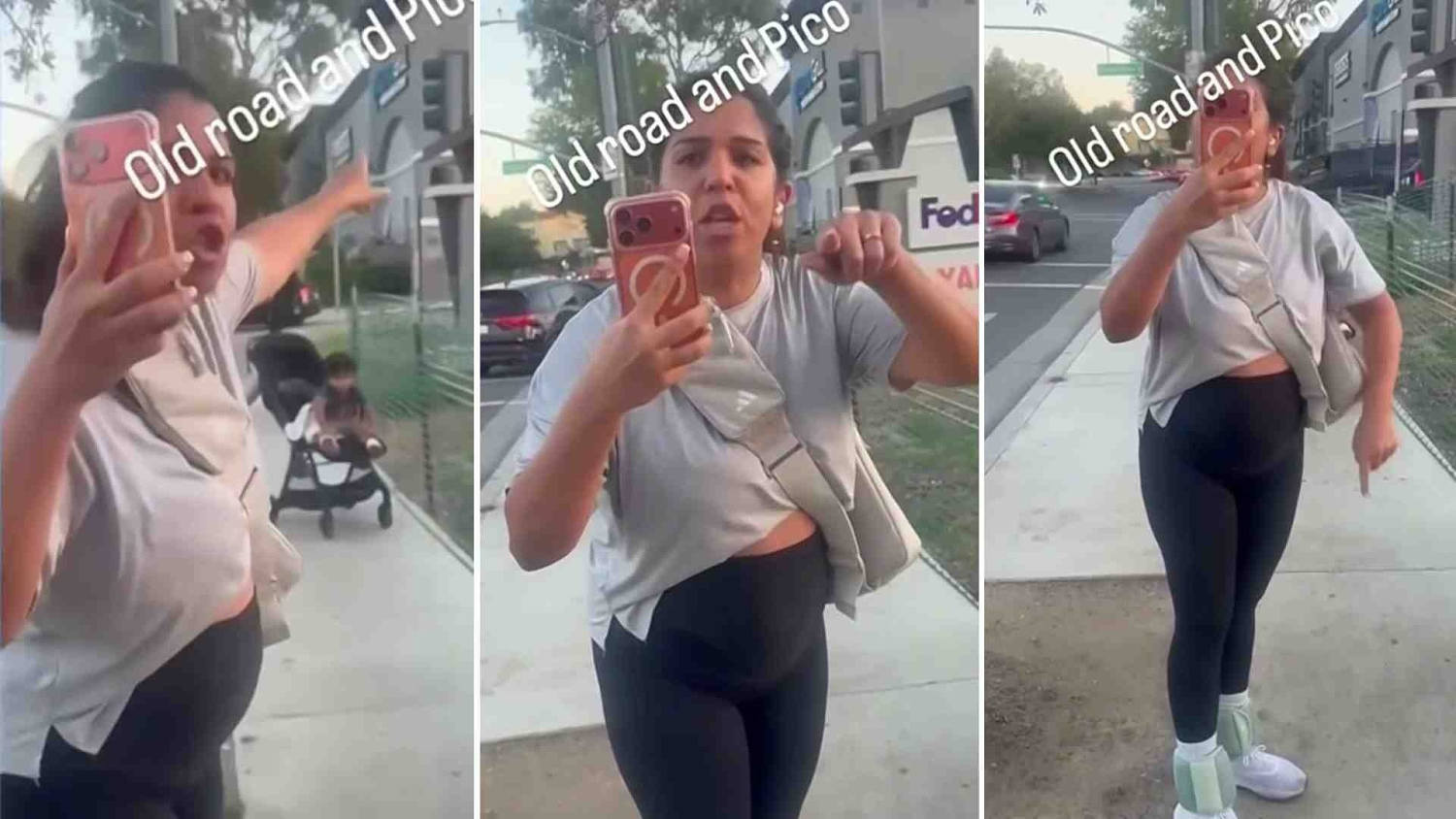 Una mujer confronta a un vendedor ambulante en California y lo amenaza con llamar a ICE