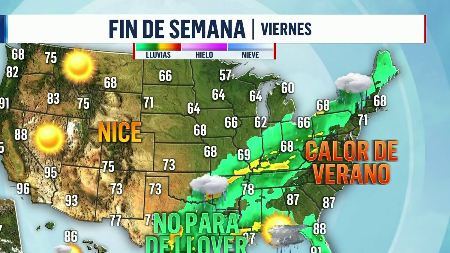 Lluvias pero también sol: vea aquí todos los detalles del pronóstico para este fin de semana