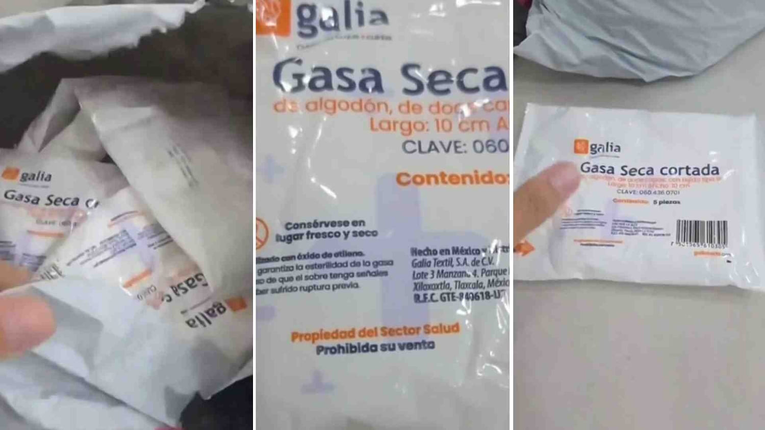 Una doctora en Tamaulipas compra gasas por Mercado Libre y recibe material con etiquetas del IMSS