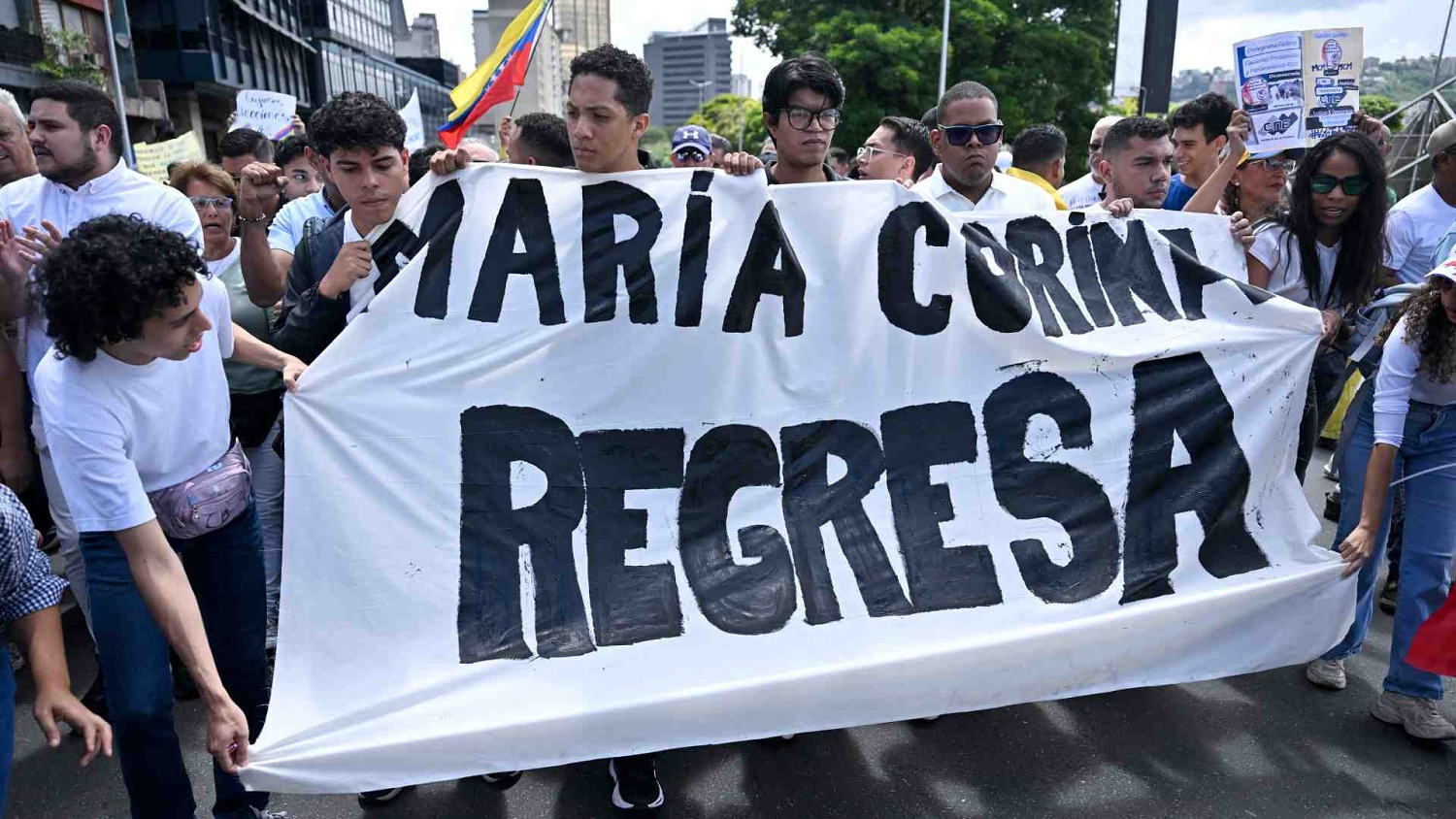 En Venezuela marchan por el regreso de María Corina Machado y elecciones libres