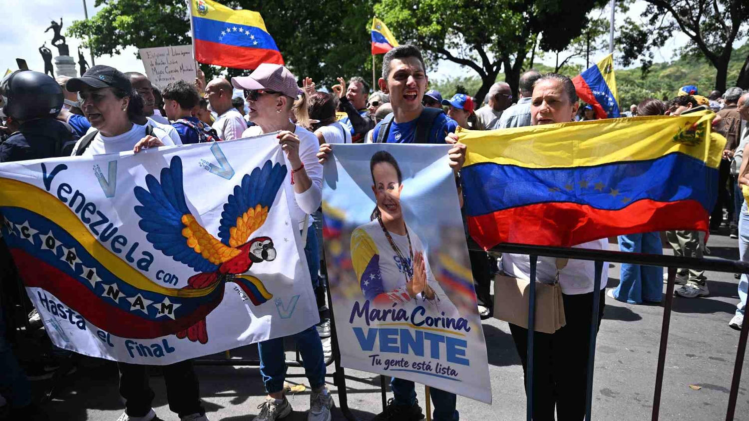 Así se vieron las calles de Caracas durante la movilización en apoyo a María Corina Machado