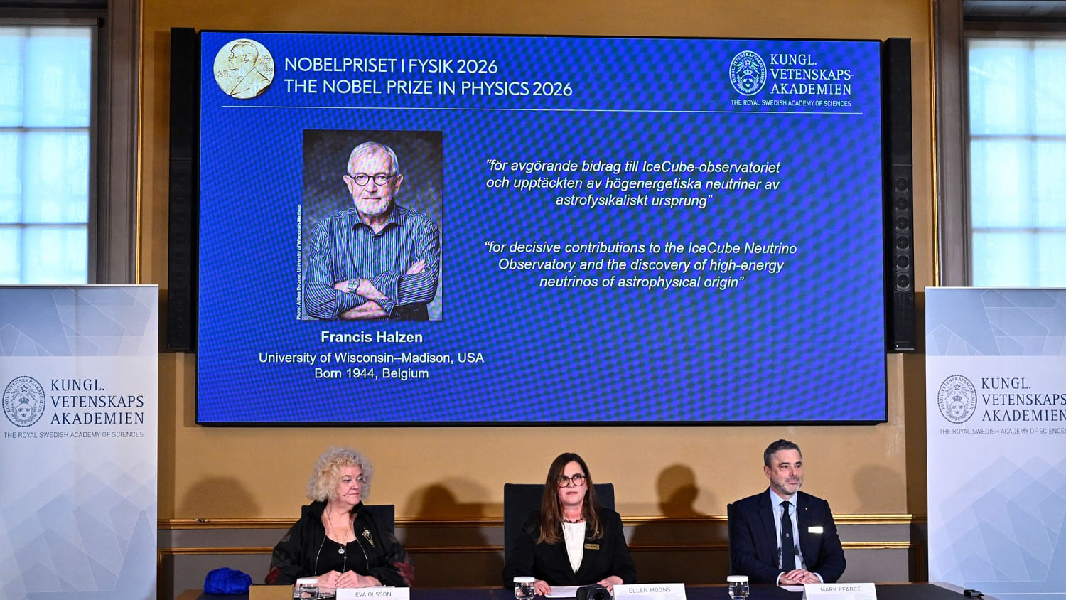 El Premio Nobel de Física se lo lleva un belga por un descubrimiento en el Polo Sur