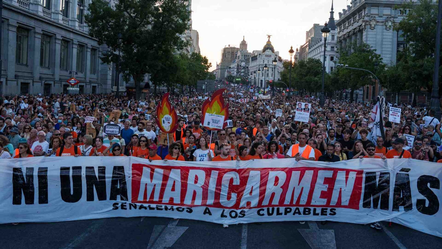 En Madrid miles de personas protestan por el desalojo de Maricarmen