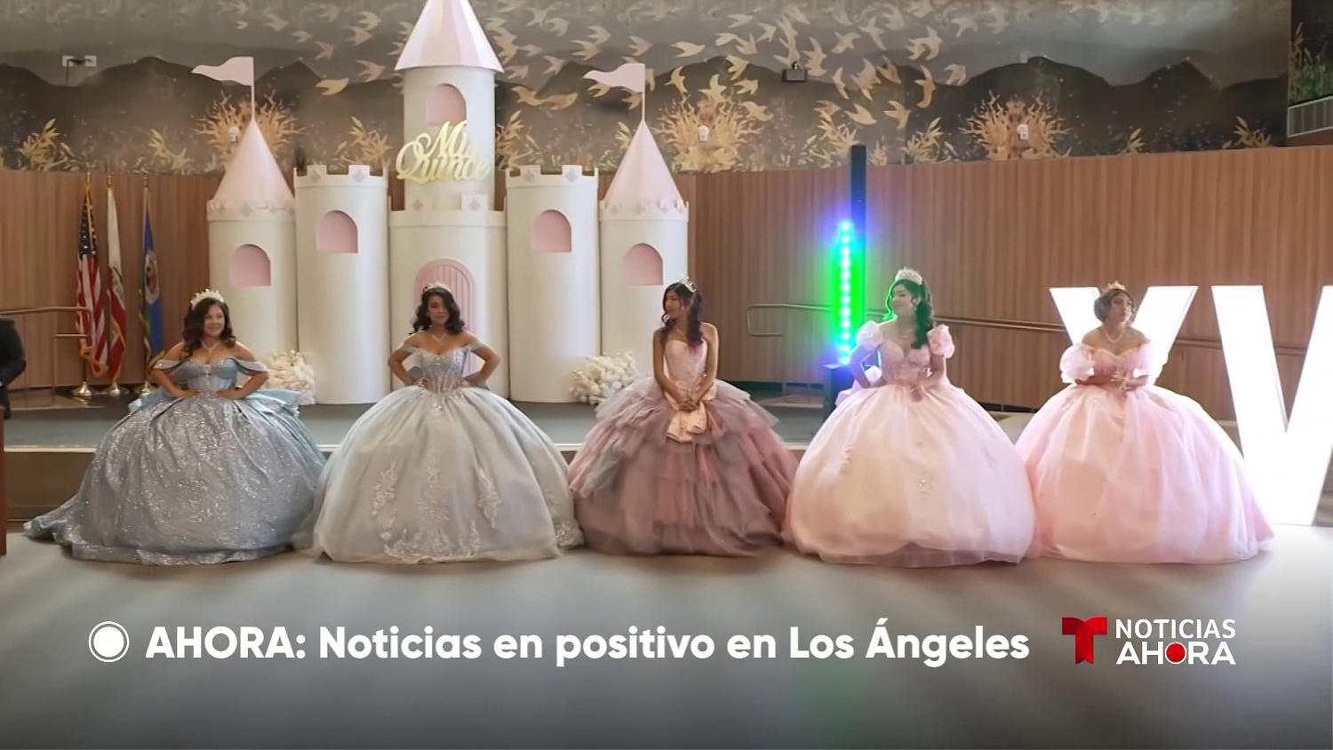 Cinco jóvenes latinas del sistema de crianza temporal de Los Ángeles celebraron su Quinceañera