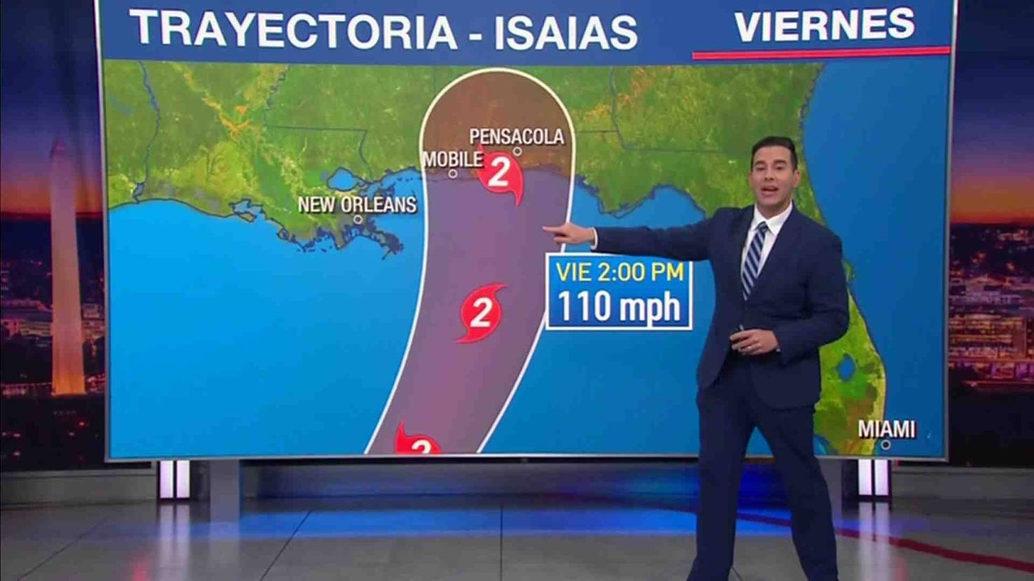 Isaías se convierte en el primer huracán del Atlántico y amenaza con golpear Florida y Loussiana