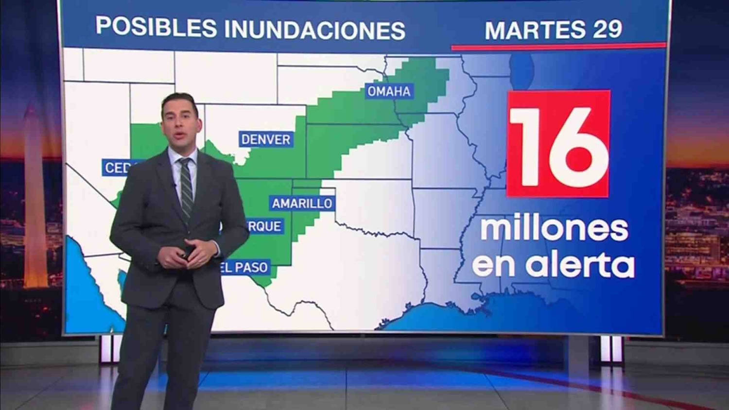 Los remanentes del huracán Polo avanzan a EE.UU.: 16 millones están bajo vigilancia de inundaciones