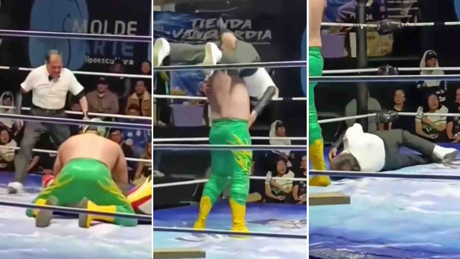 En México detienen a un luchador tras la muerte de un réferi durante una función