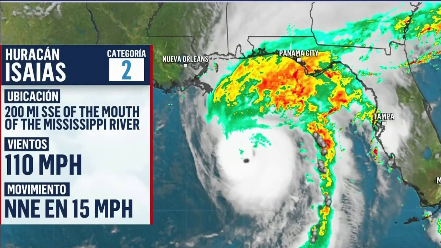 Así comienzan a deteriorarse las condiciones del tiempo en Florida ante el acecho de Isaías